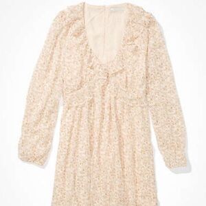 American Eagle boho babydoll mini dress XS